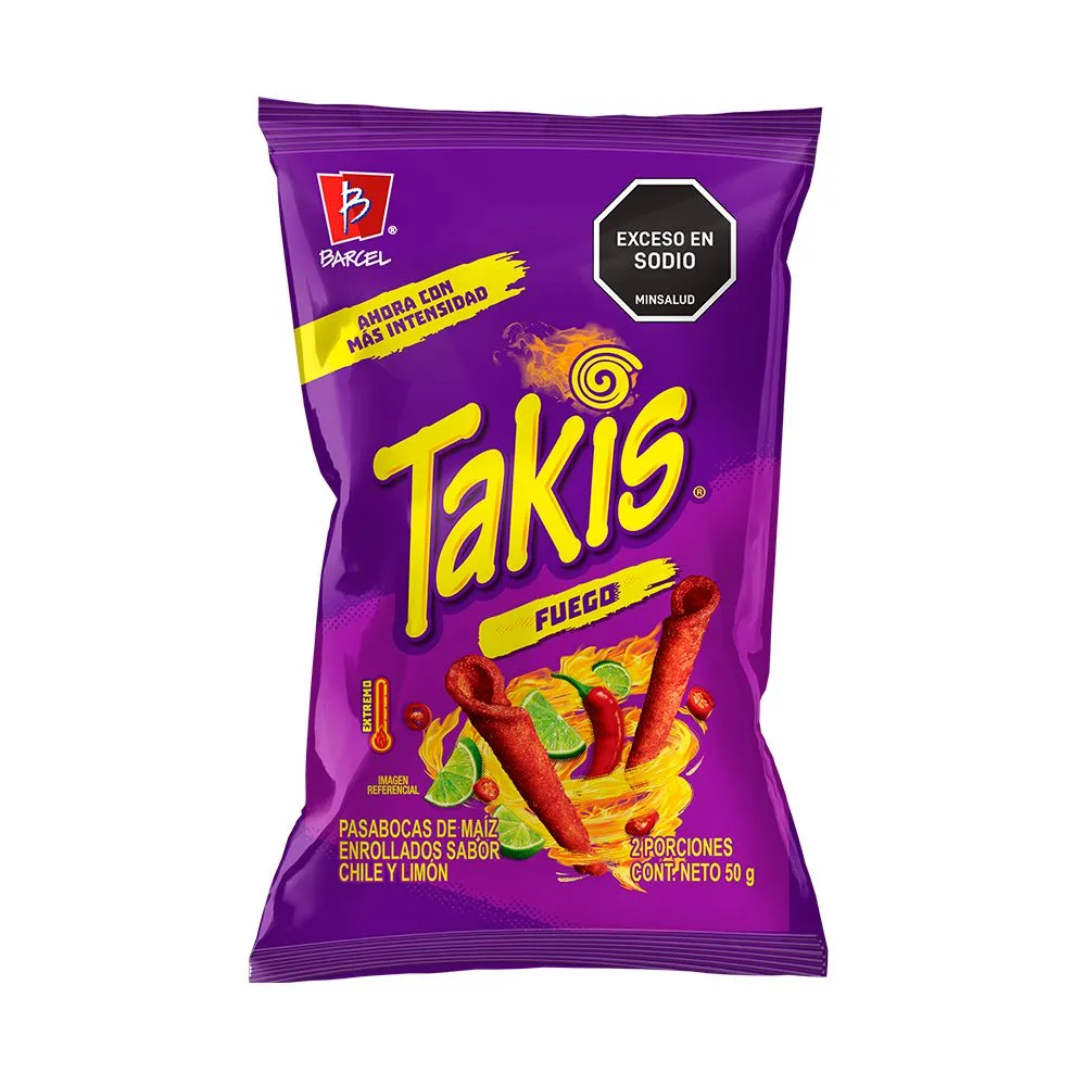 Takis Fuego BIMBO Sabor Chile Y Limón (50  gr)