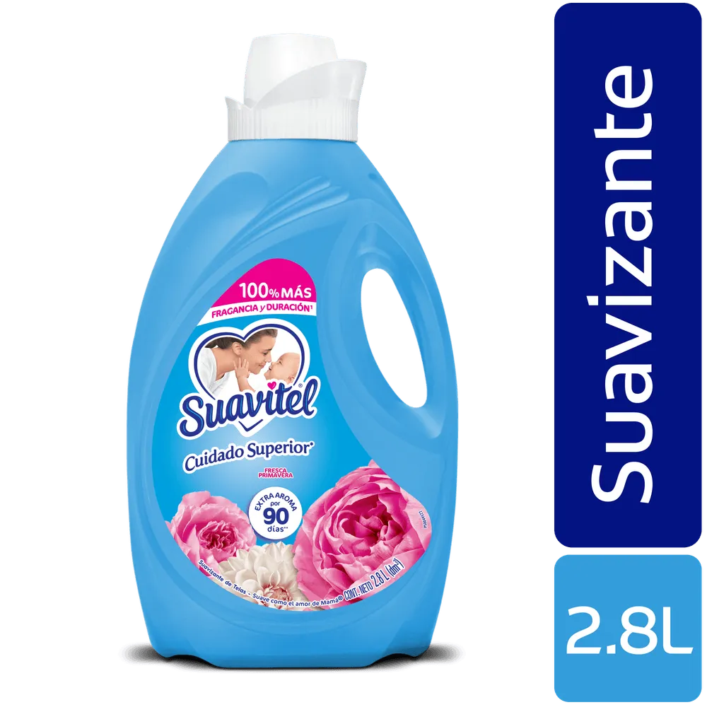 Suavizante Suavitel Cuidado Superior Fresca Primavera 2.8 lt