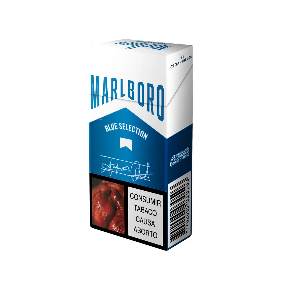 Cigarrillos MARLBORO Blue selection media cajetilla (10  und)