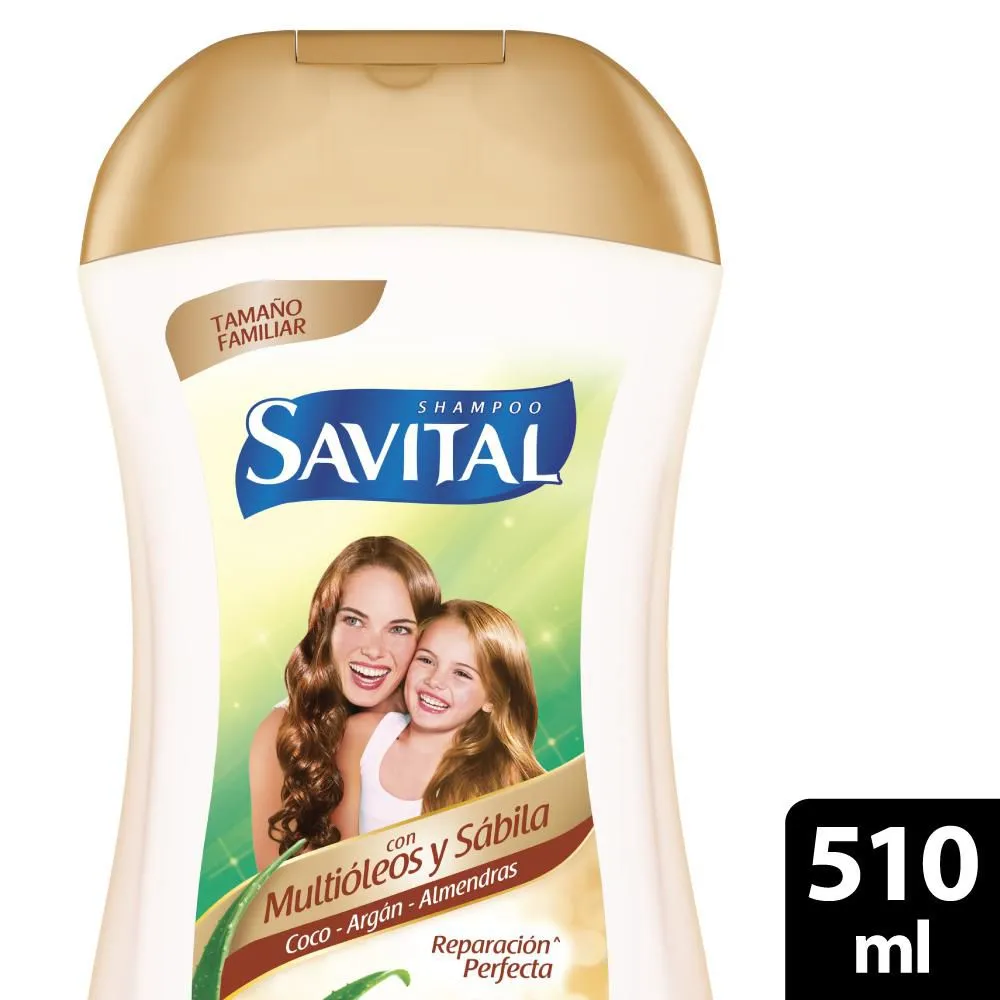 Shampoo SAVITAL Multióleos y Sábila x 510ml