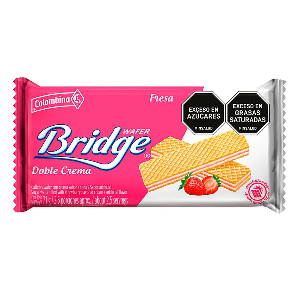 Galleta Wafer Bridge Sabor Fresa RF02