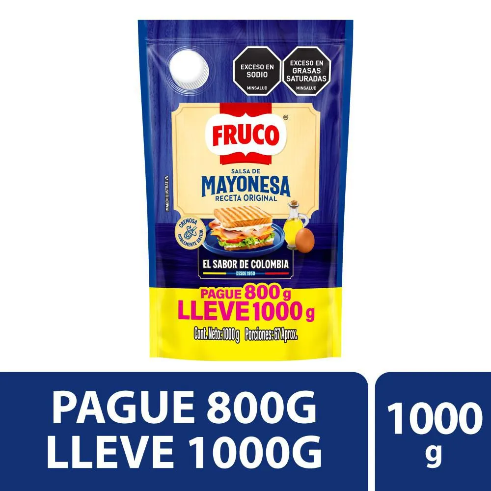 Mayonesa Fruco, Doypack x 1000g