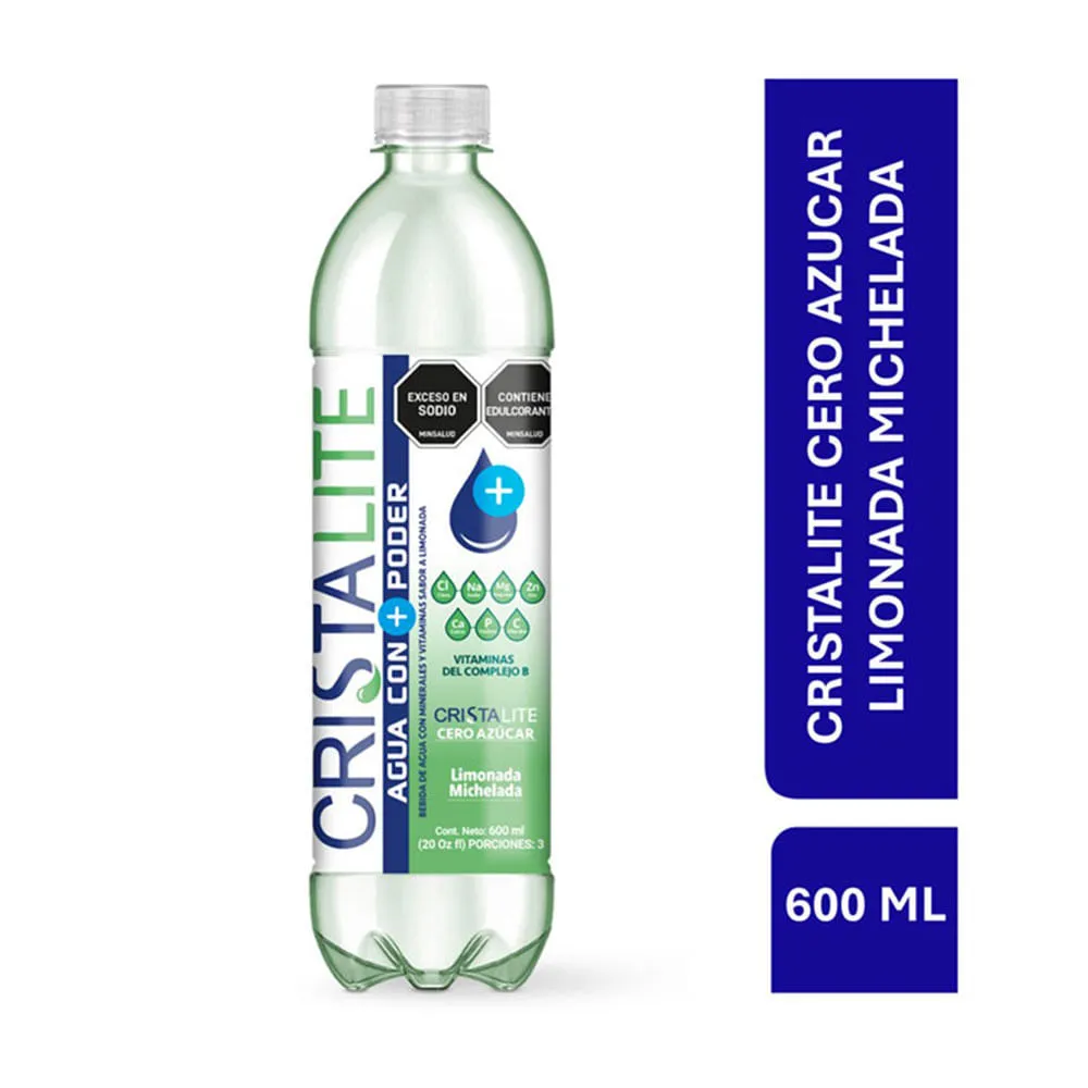 AGUA CRISTALITE LIMONA MICHELADA 600ML