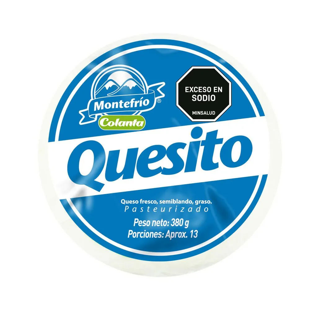 Quesito MONTEFRIO fresco semiblando graso (380  gr)