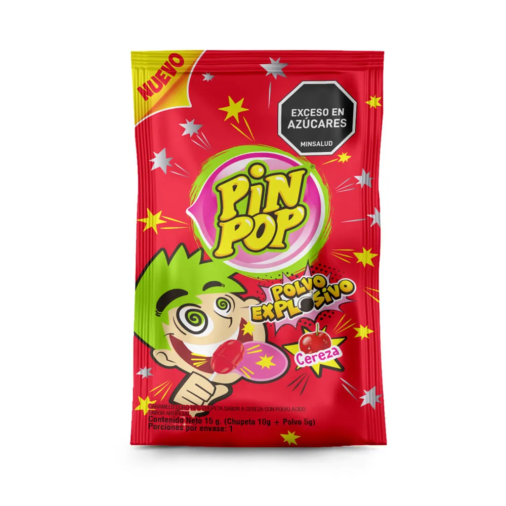 CHUPET PIN POP POLVO EXPLOSIVO CAND 15