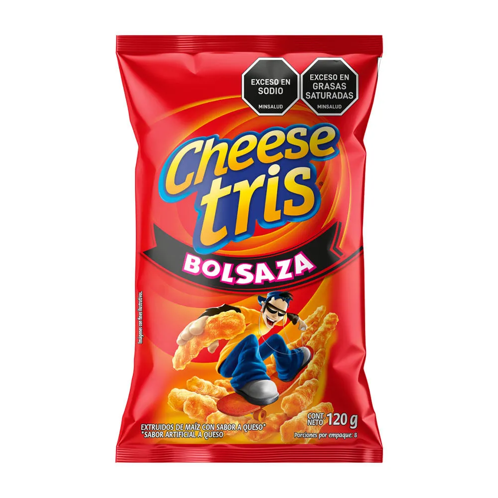Pasabocas Cheese Tris Queso Bolsaza x125G