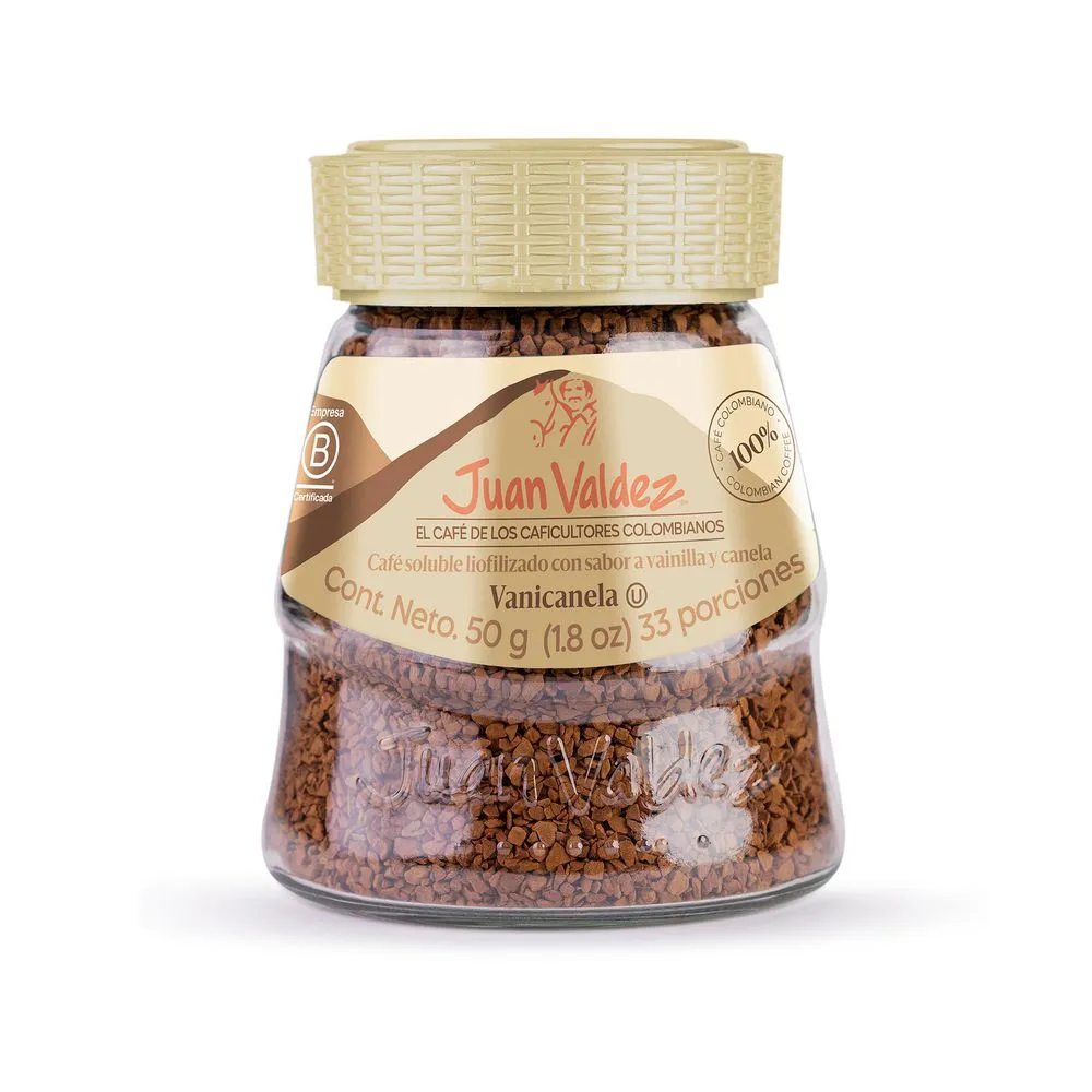 Café JUAN VALDEZ Liofilizado vanicanela (50  gr)