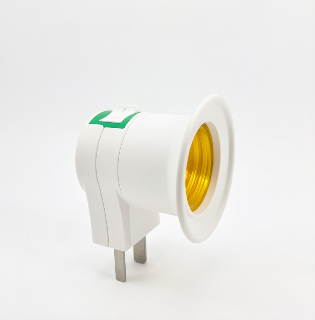 Porta lámpara con interruptor