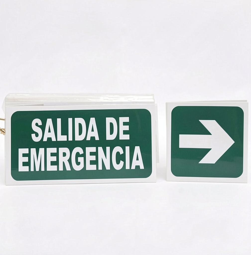 Cartel salida de emergencia