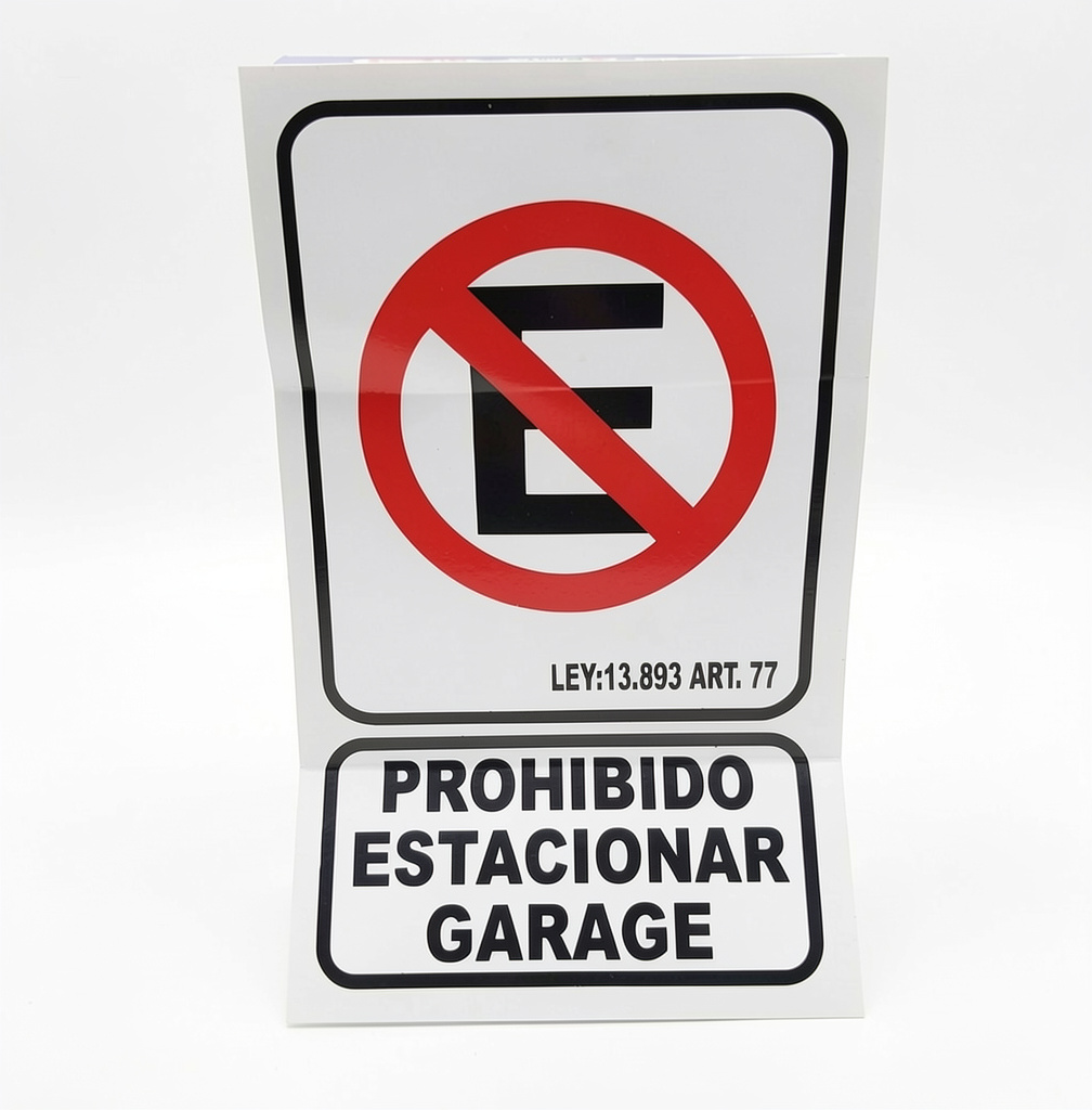 Sticker  prohibido estacionar