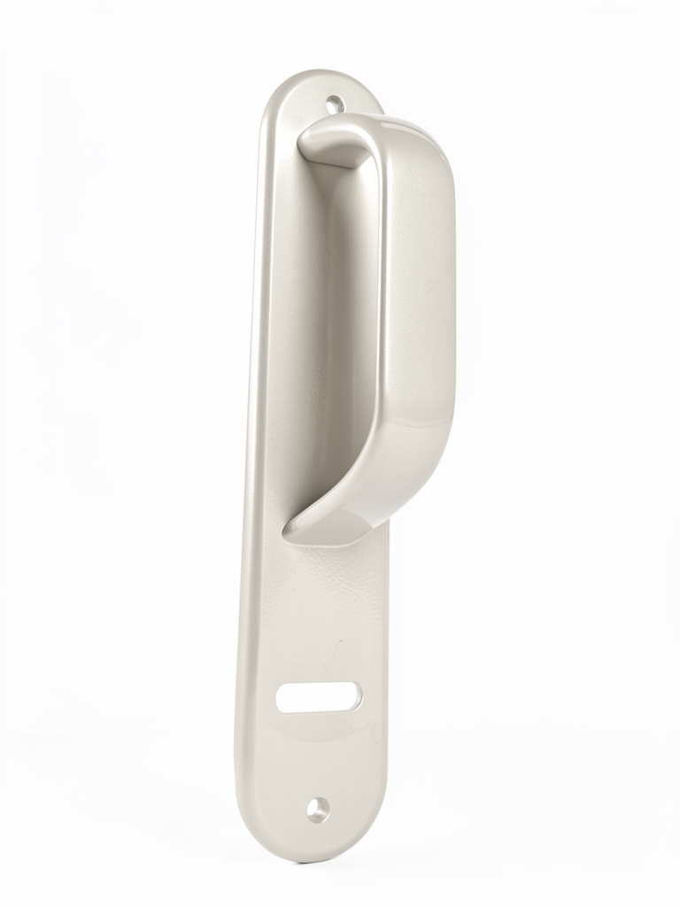 Manijon de aluminio 25cm blanco