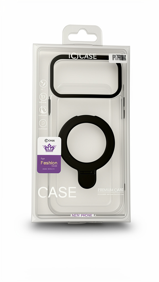 FUNDA ACRILICA SOPORTE PRISM MAGSAFE 17PROMAX