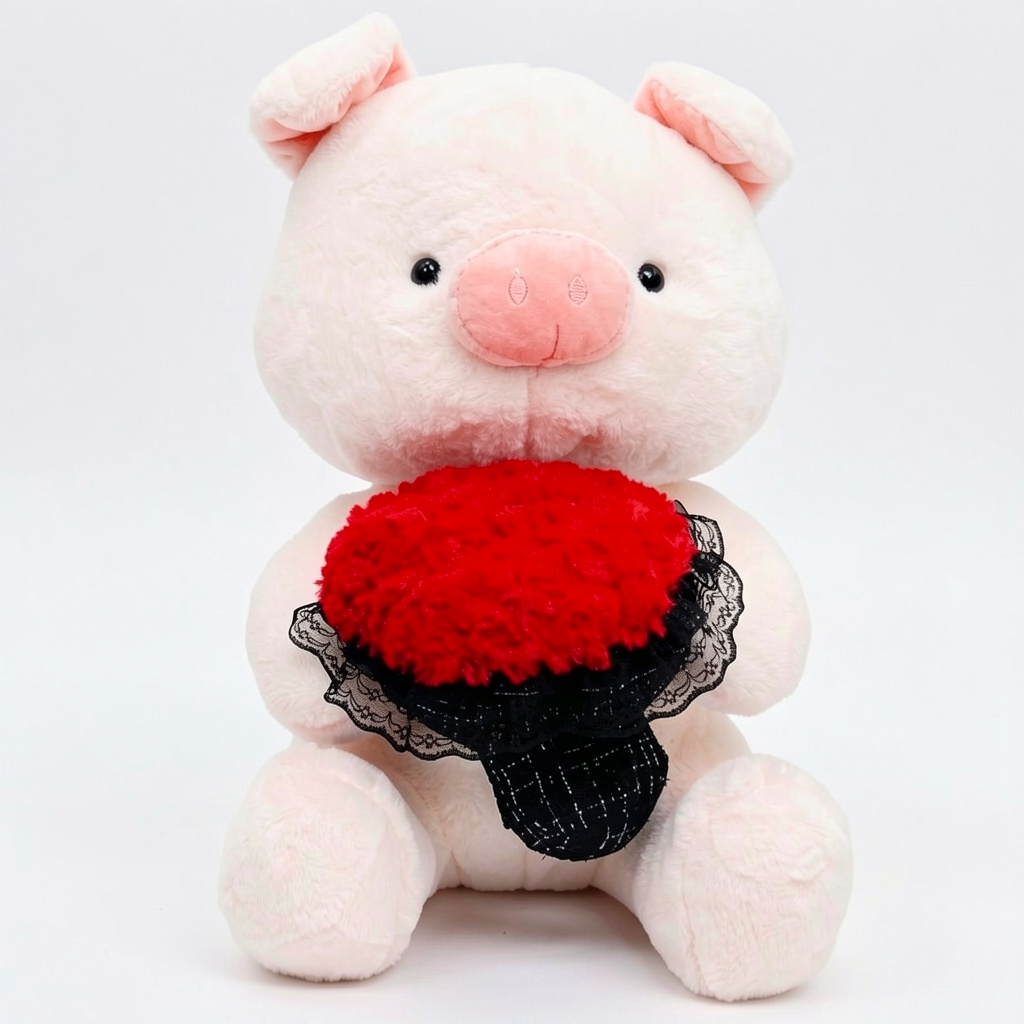 Cerdito con ramo 50cm