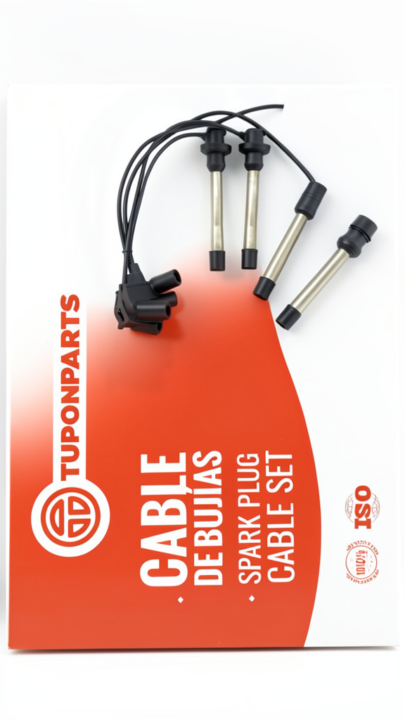 Cable de bujía marca tuponparts/Chevrolet Aveo