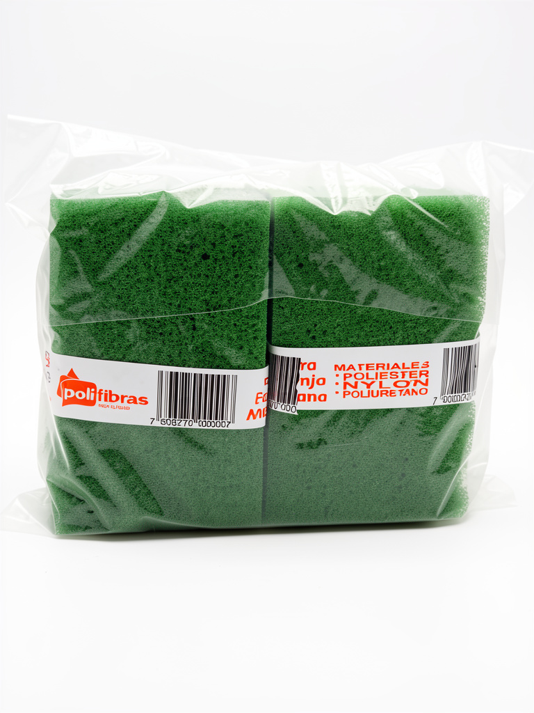Polifibras esponja verde