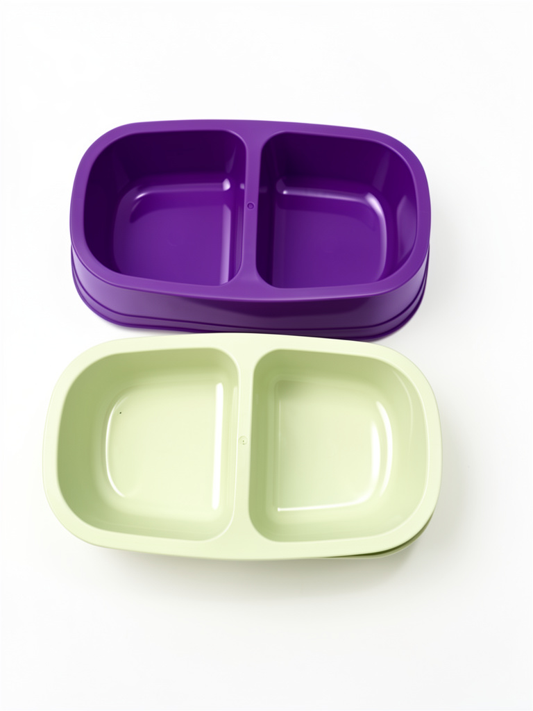 Plato doble morado