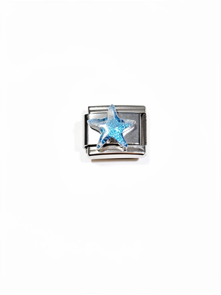 Charm estrella glitter 3D