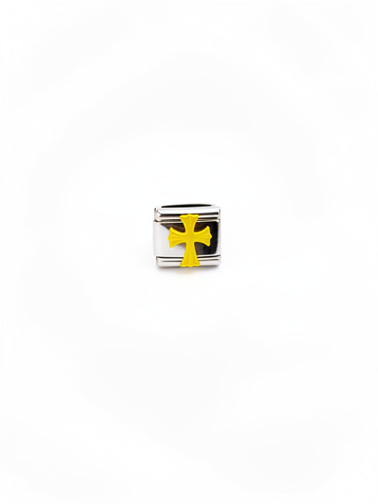 Charm cruz amarillo