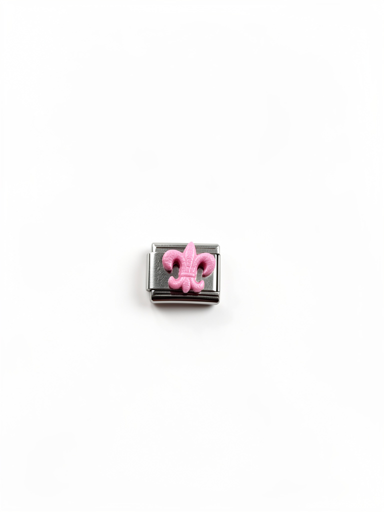 Charm italiano rosa flor de lis