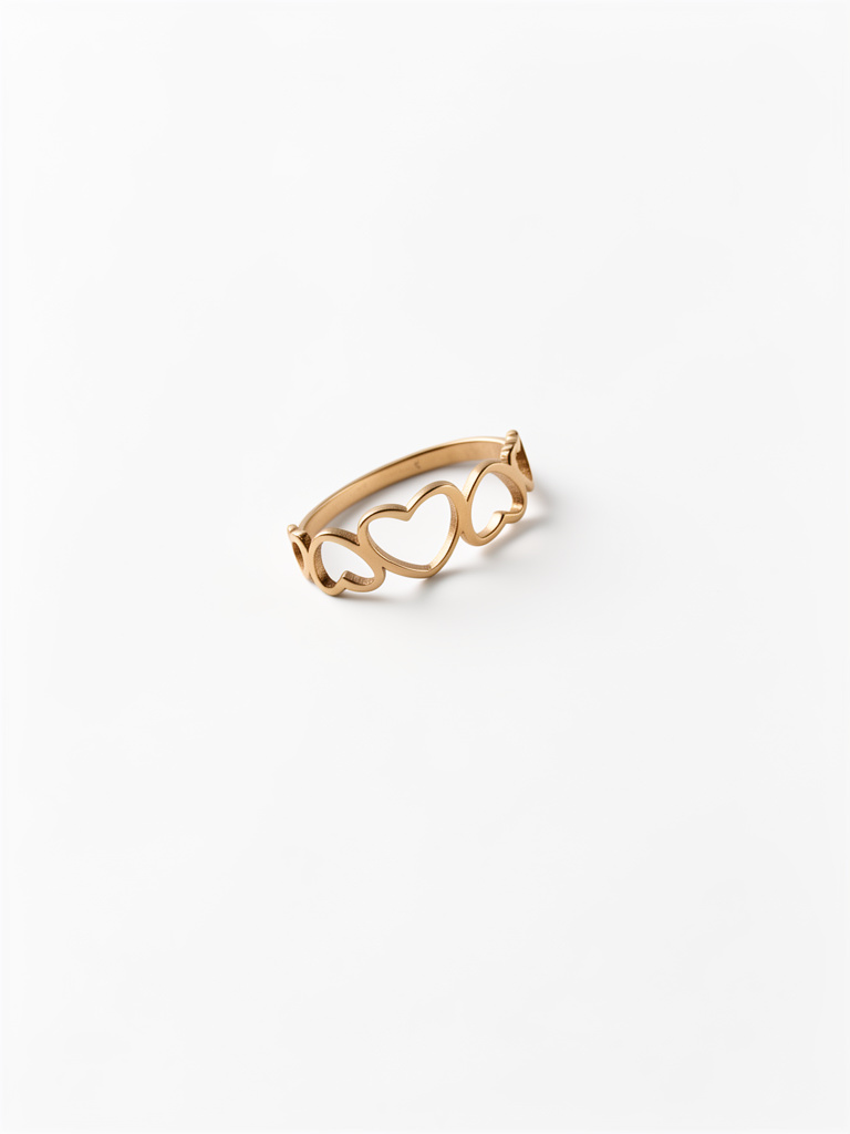 Anillo fino 5 corazones