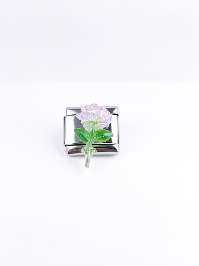 Charm rosa 3D