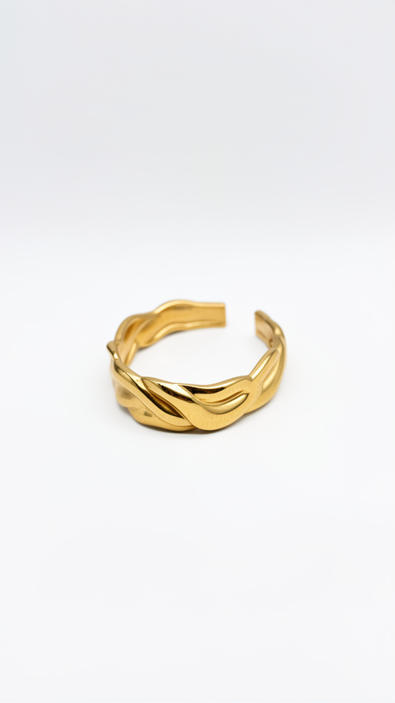 Anillo ajustable trenzado