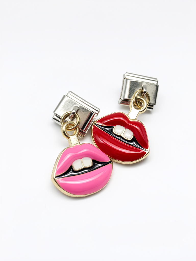 Charms labios rojo y rosado