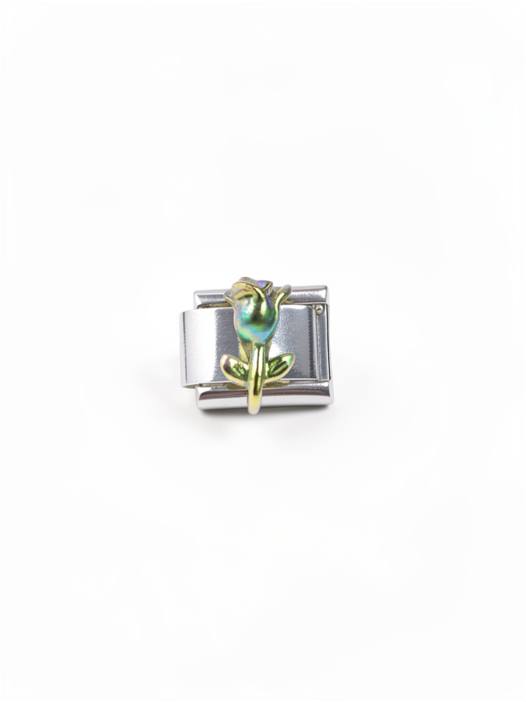 Charm rosa tornasol 3D