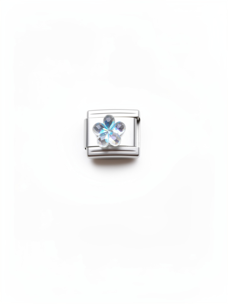Charm flor pequeña tornasol 3D