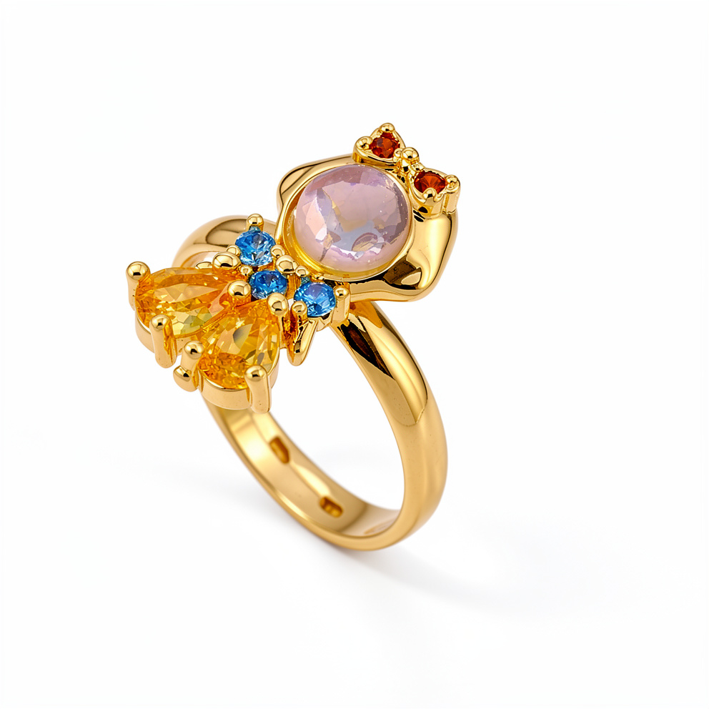 Anillo Blanca Nieves ajustable