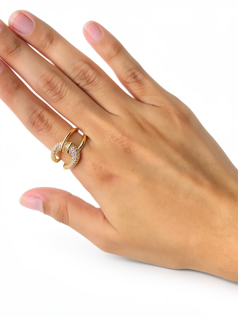 Anillo doble entrelazado