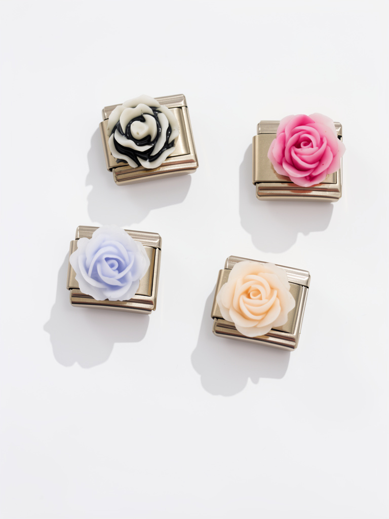 Charms rosas 3D