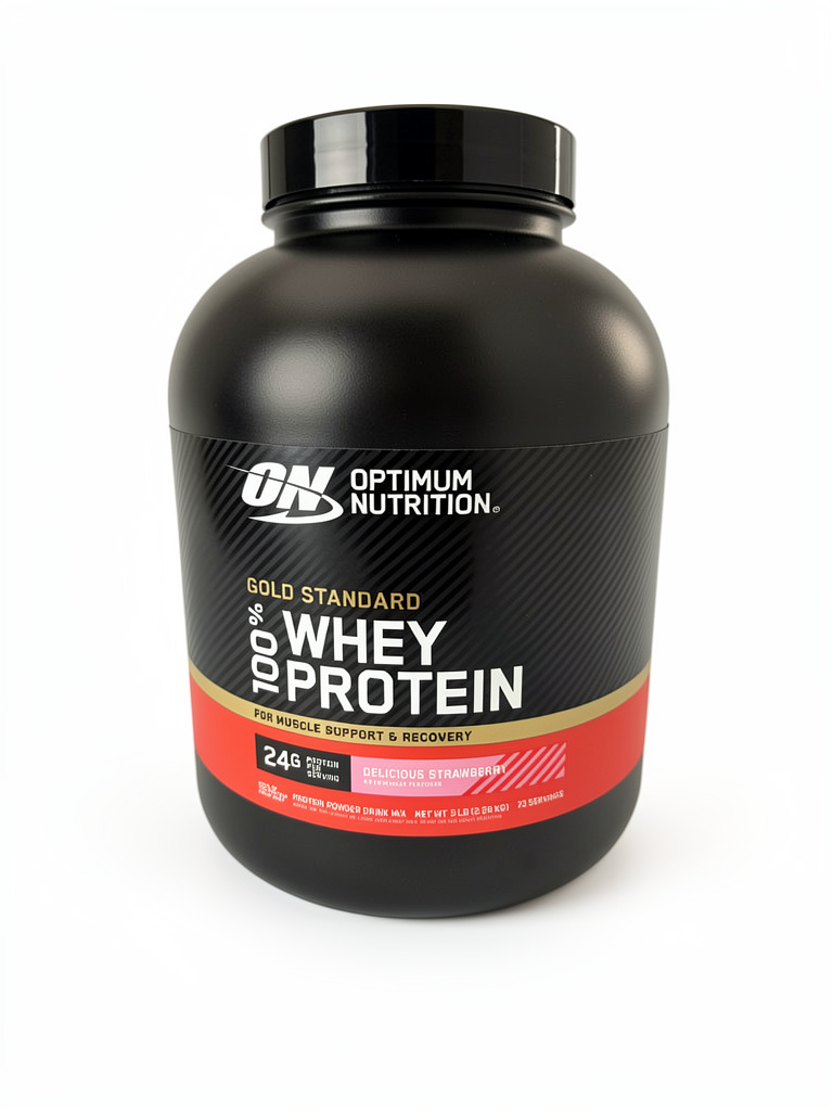 ON 100% WHEY GOLD STD 5 LBS 74 SERV Delicious Strawberry