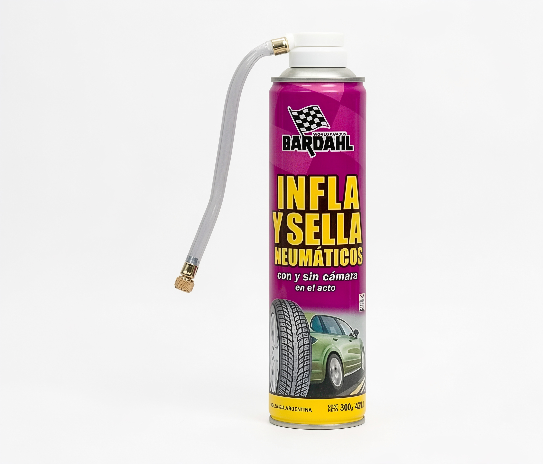 Infla y sella neumáticos bardahl 420ml