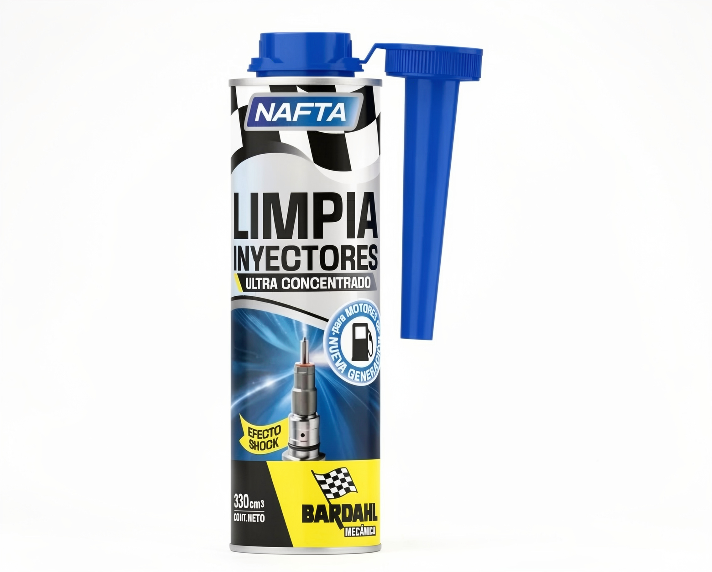 Limpia inyec. Bardahl ultra concentrado nafta 330ml