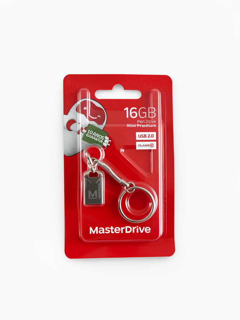 MasterDrive Pen Drive 16GB vermelho