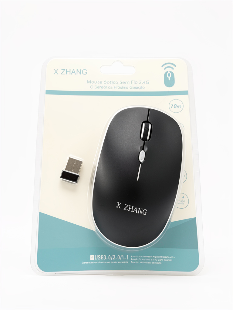 X ZHANG mouse sem fio preto