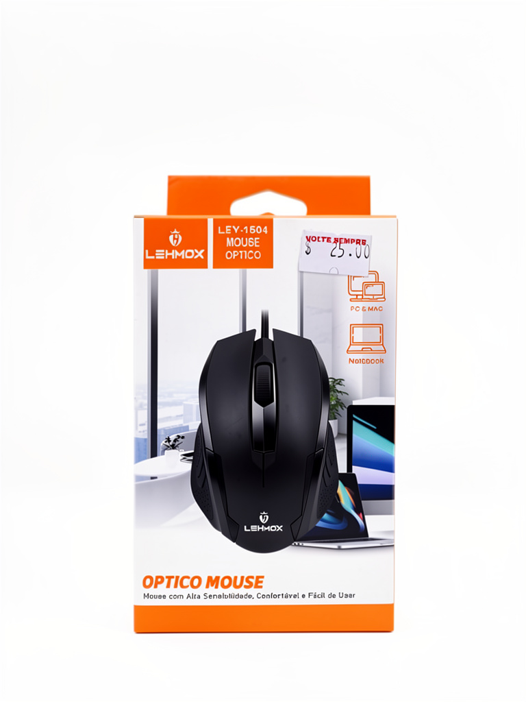 Lehmox LEY-1504 mouse preto
