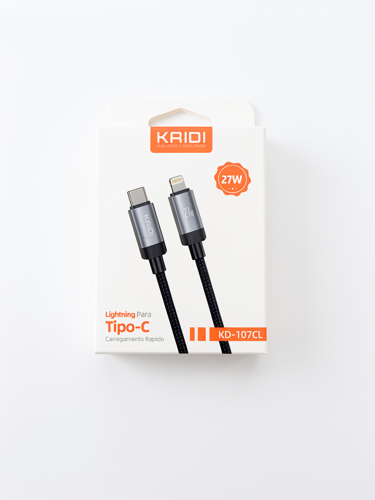 KRIDI cable Lightning para Tipo-C 27W