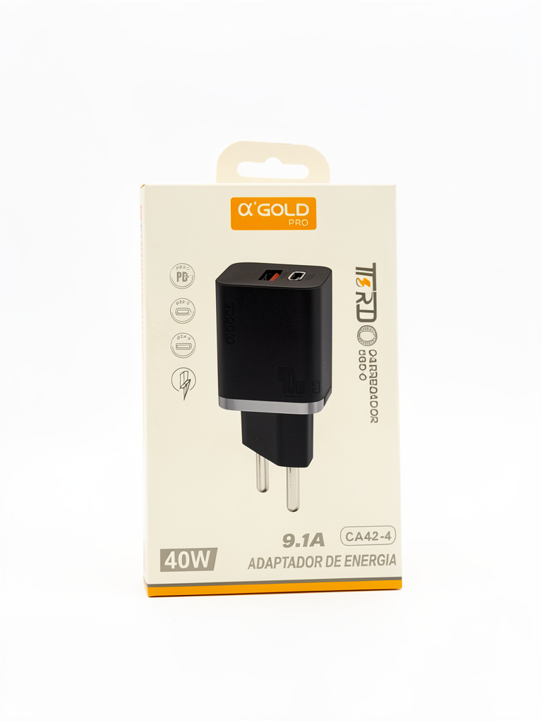 Fonte A'Gold Pro cargador negro 40W