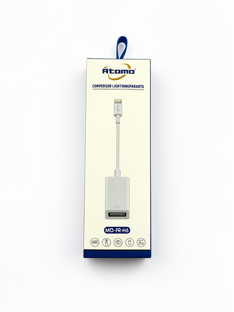 Atomo conversor Lightning para OTG