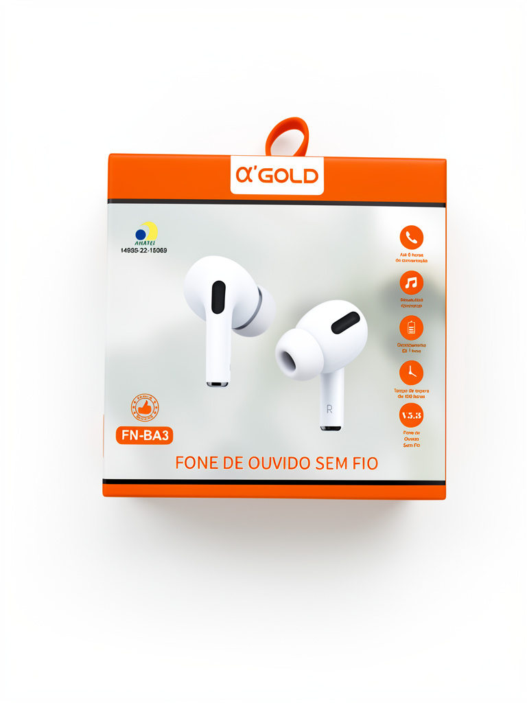 A'GOLD fone de ouvido branco