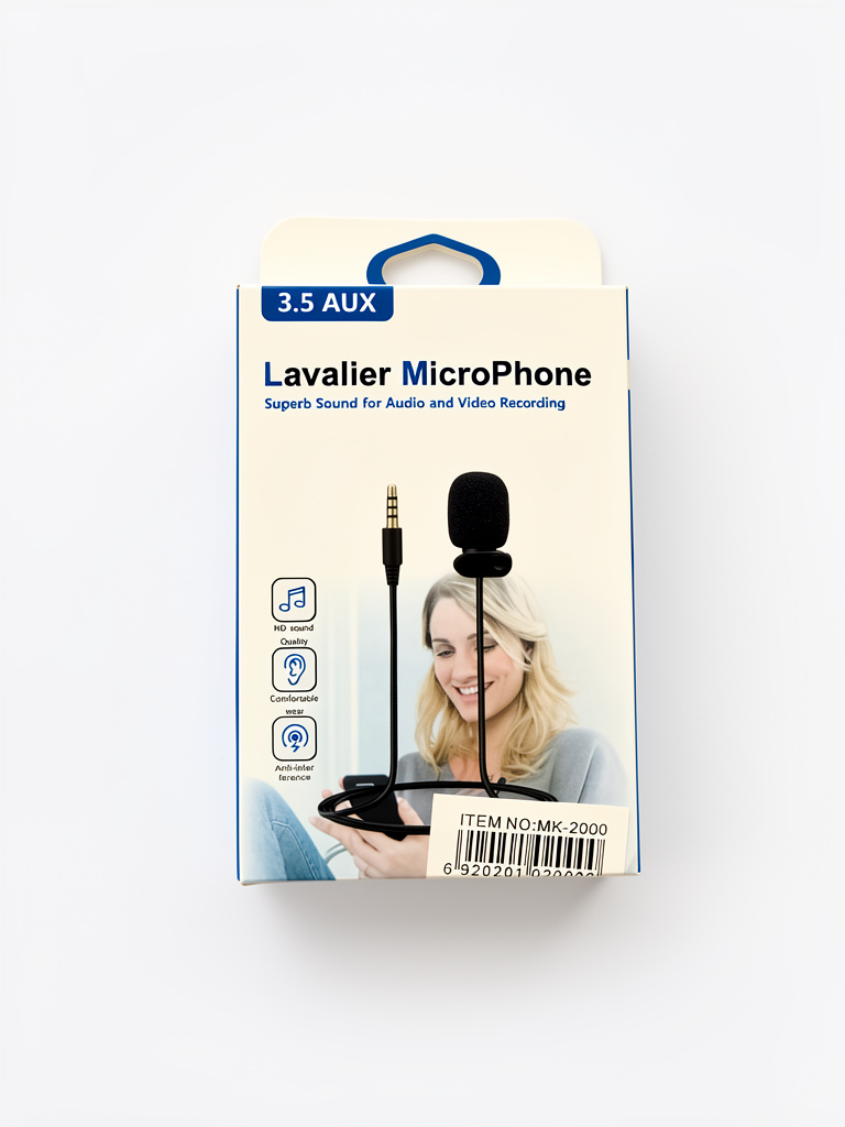 Microfone Lavalier 3.5 AUX