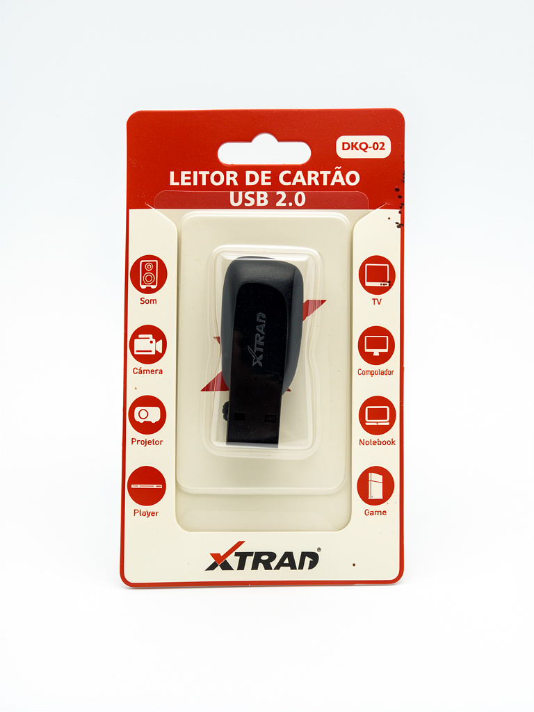 XTRAD leitor de cartao USB 2.0 preto
