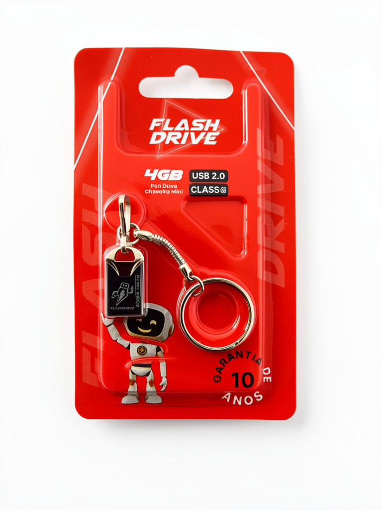 Flash Drive 4GB rojo USB