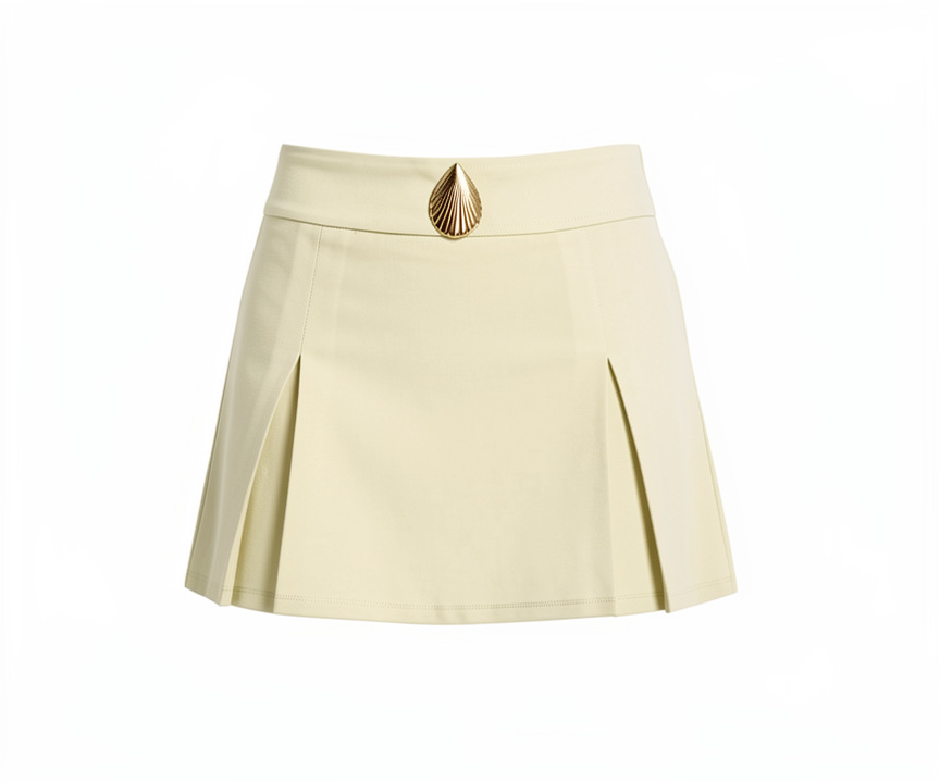 Falda corta coral
