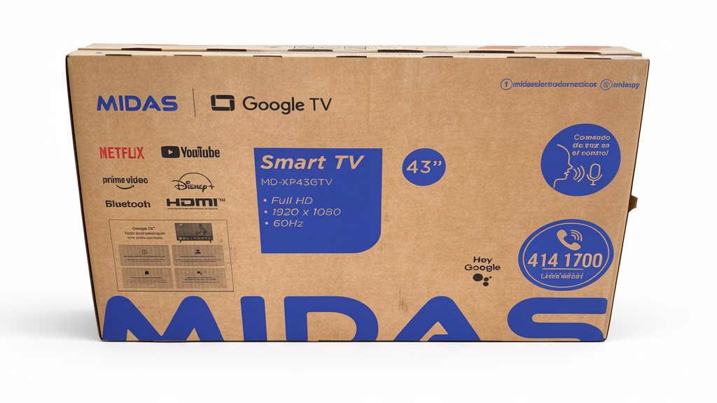 TV Smart Midas 43 Google TV