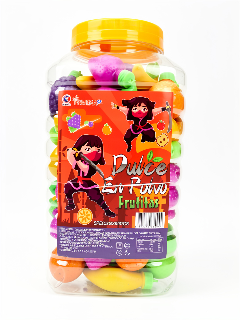 Dulce en polvo frutitas