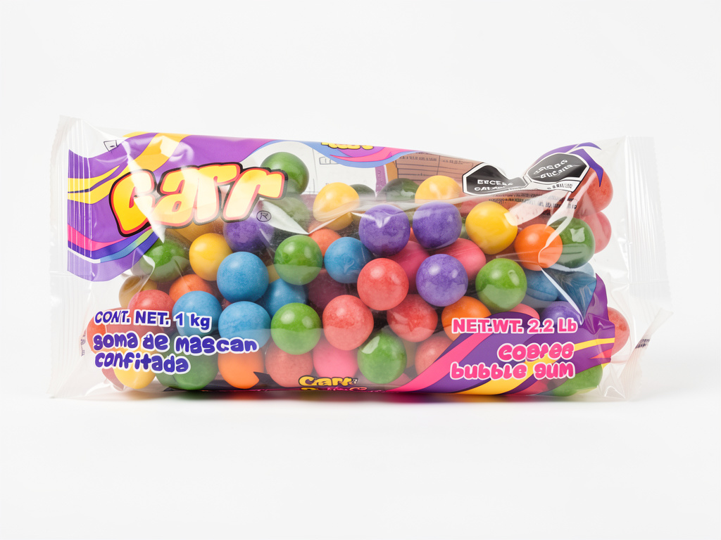 Carr chicle para máquina chiclera 1 kilo surtido