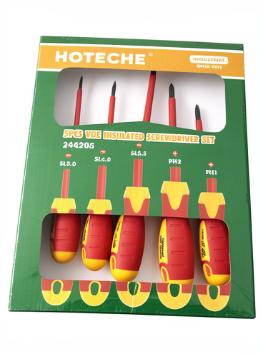 Kit dielectico hoteche 5 destornilladores